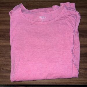 Torrid Classic Fit Pink Short Sleeve Tee
